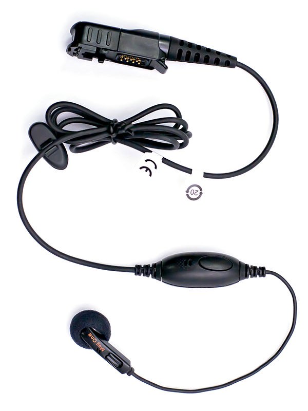 Гарнитура MOTOROLA TRBO PMLN5733A скрытого ношения черная (MagOne Earbud)